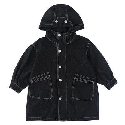 ロングコート デニムフーディアウタージャケットコート【mh0010484】