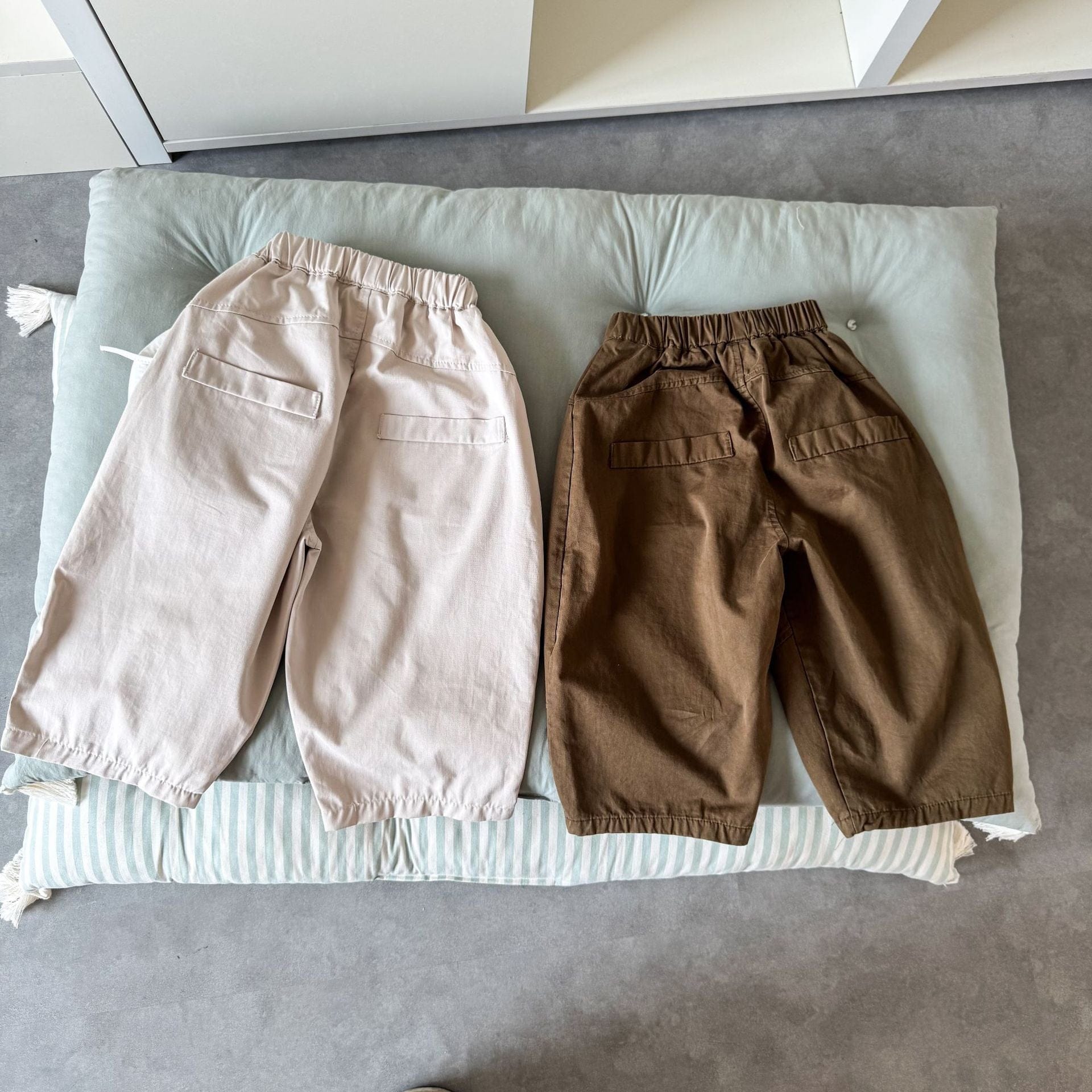 ロングパンツ・スウェットパンツ ポケットアクセントロングルーズパンツ【mh0010497】