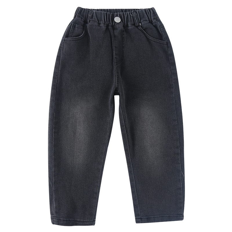 デニムパンツ ポケットロゴデニムルーズパンツジーンズ【mh0010498】