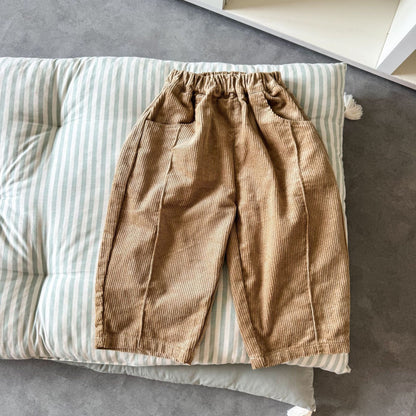 ロングパンツ・スウェットパンツ コーデュロイワイドルーズロングパンツ【mh0010499】