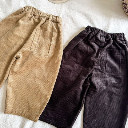 ロングパンツ・スウェットパンツ コーデュロイワイドルーズロングパンツ【mh0010499】