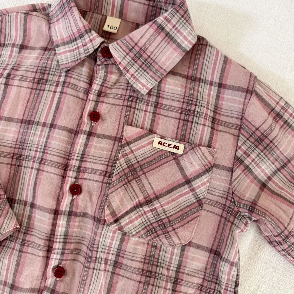 長袖シャツ・ブラウス ビッグチェック柄ルーズ長袖シャツ【mh0011237】