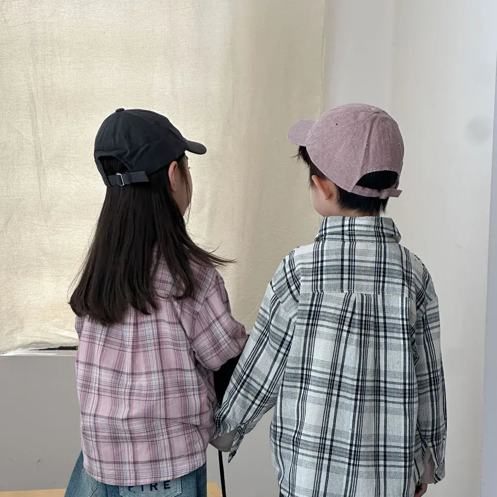 長袖シャツ・ブラウス ビッグチェック柄ルーズ長袖シャツ【mh0011237】