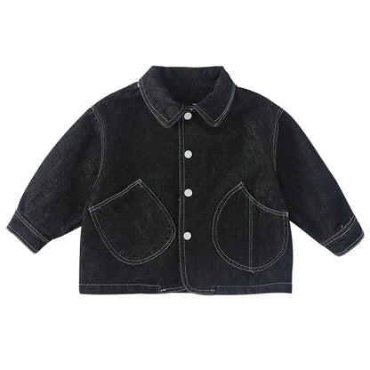 ショートコート・ジャケット・ジャンパー 丸ポケットステッチデニムジャケット【mh0011240】