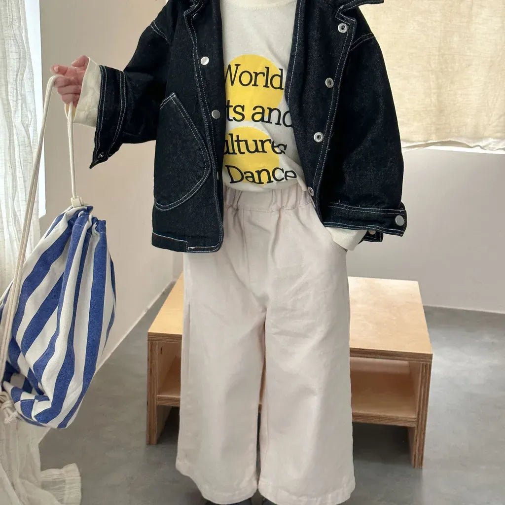 ショートコート・ジャケット・ジャンパー 丸ポケットステッチデニムジャケット【mh0011240】