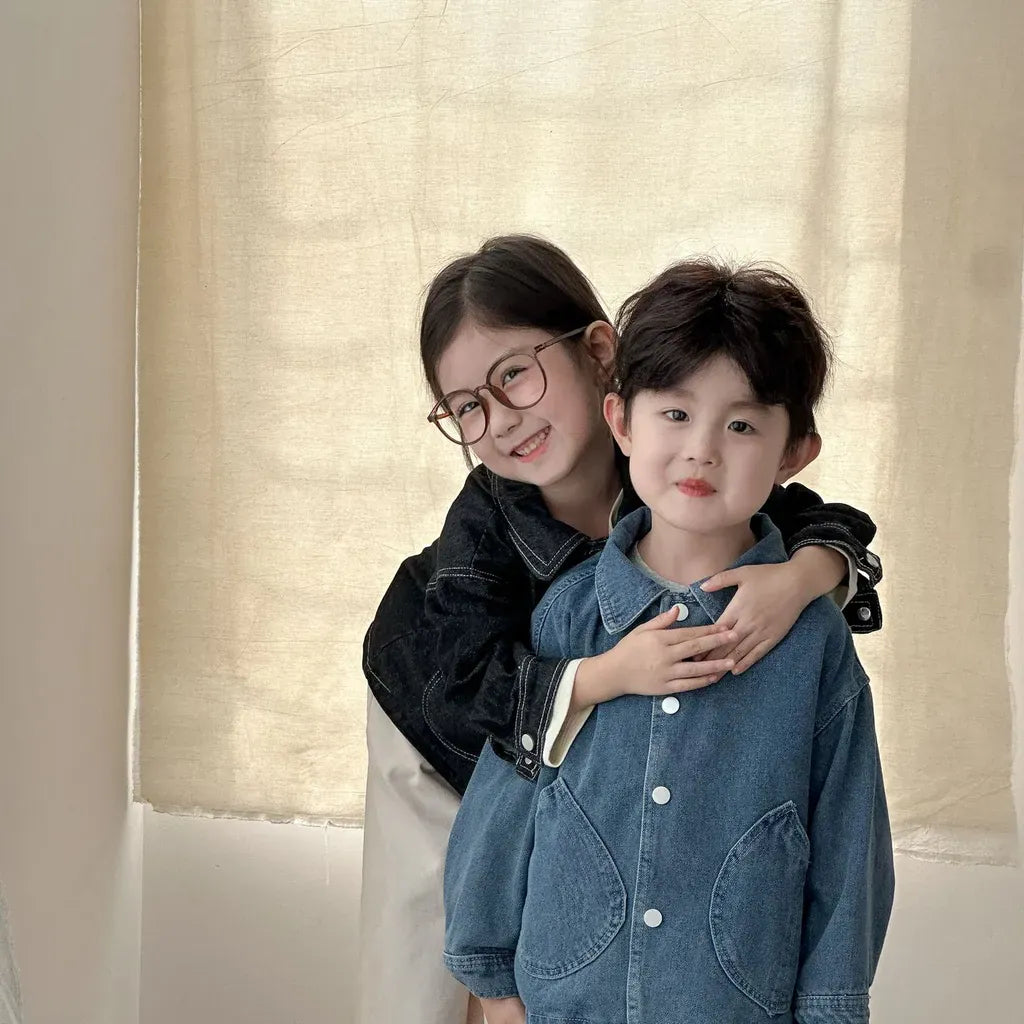 ショートコート・ジャケット・ジャンパー 丸ポケットステッチデニムジャケット【mh0011240】