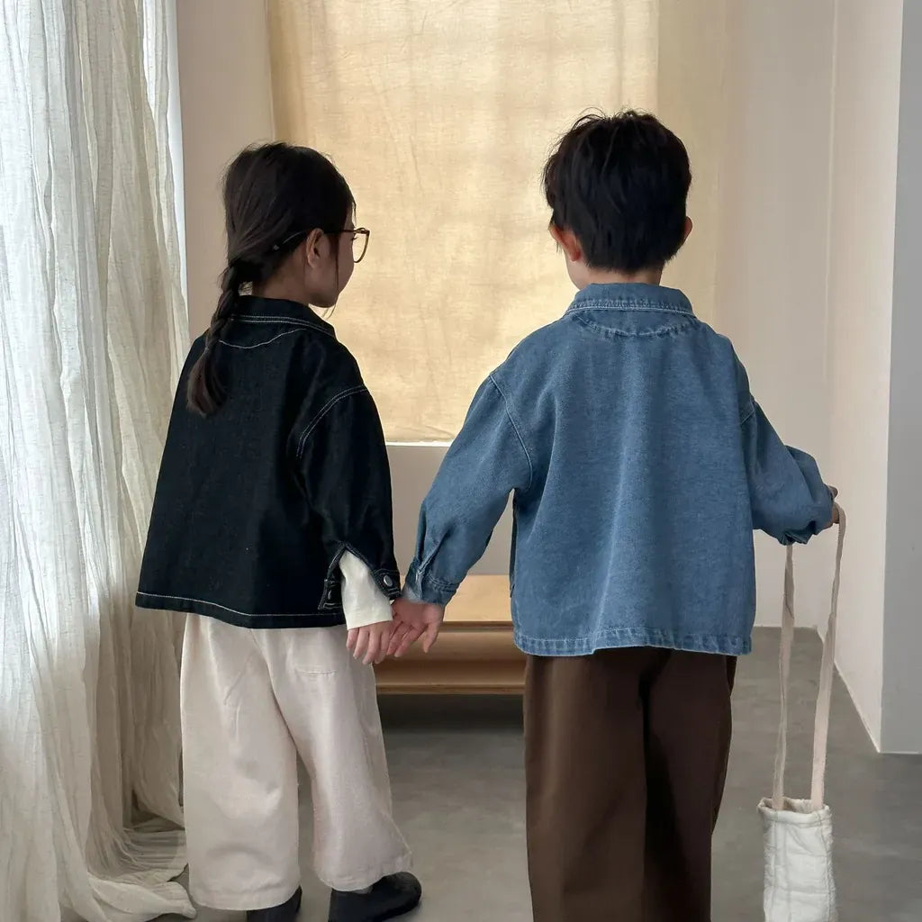 ショートコート・ジャケット・ジャンパー 丸ポケットステッチデニムジャケット【mh0011240】