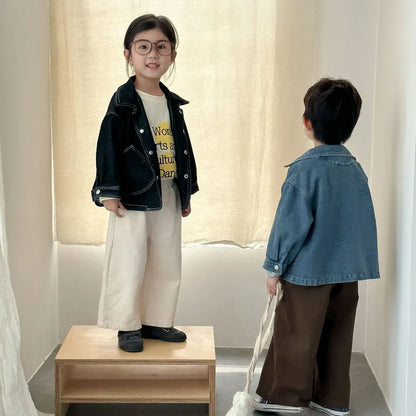 ショートコート・ジャケット・ジャンパー 丸ポケットステッチデニムジャケット【mh0011240】