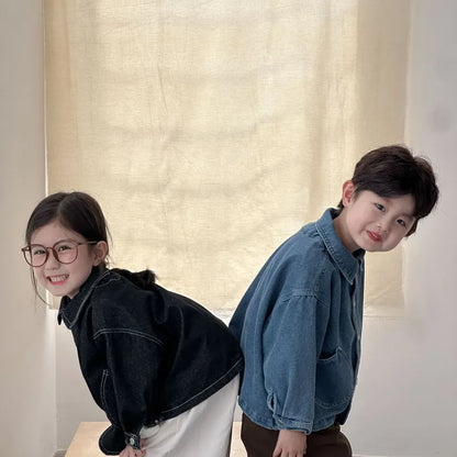 ショートコート・ジャケット・ジャンパー 丸ポケットステッチデニムジャケット【mh0011240】