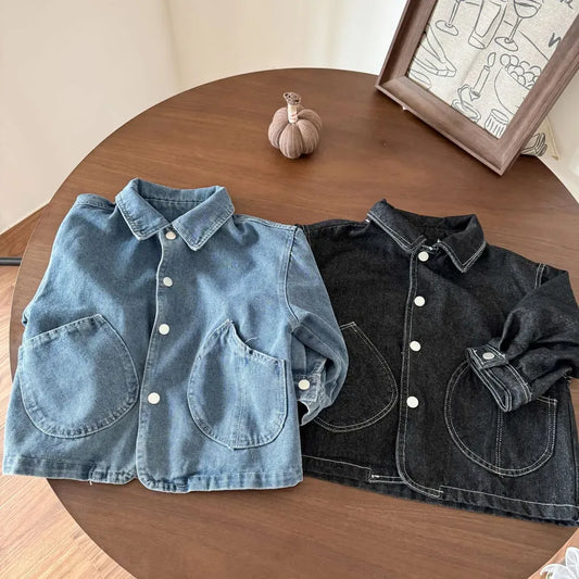 ショートコート・ジャケット・ジャンパー 丸ポケットステッチデニムジャケット【mh0011240】