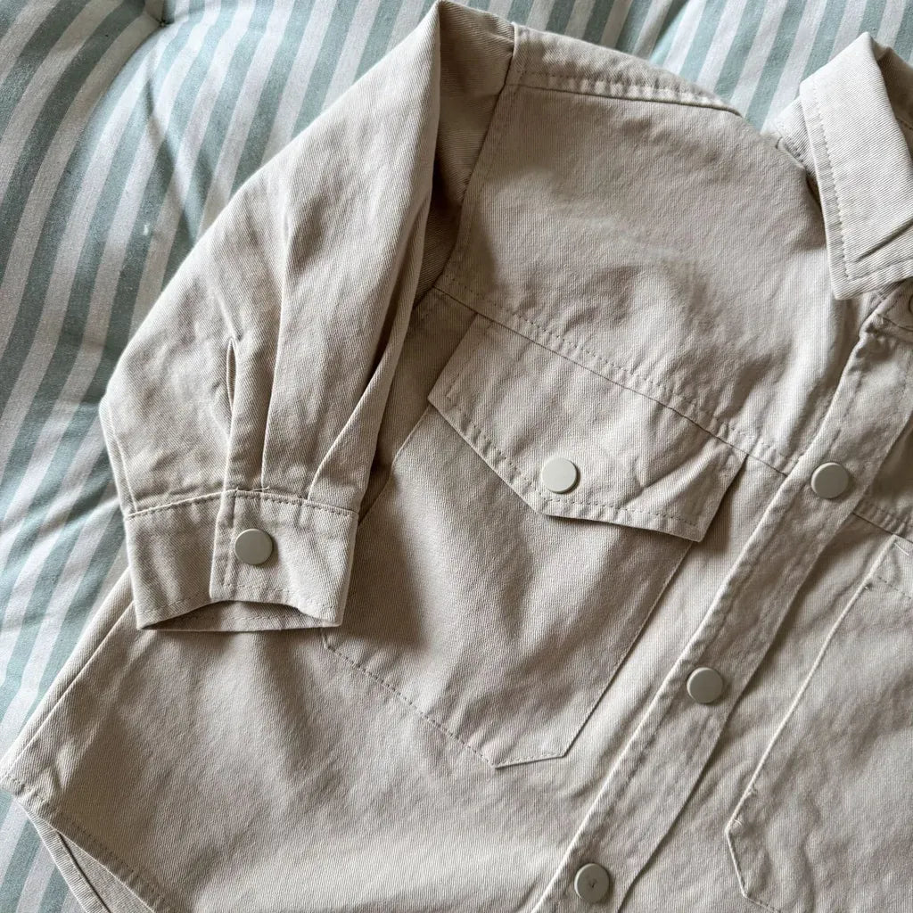 長袖シャツ・ブラウス ビッグポケットワーク長袖シャツジャケット【mh0011241】