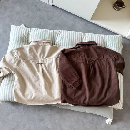 長袖シャツ・ブラウス ビッグポケットワーク長袖シャツジャケット【mh0011241】