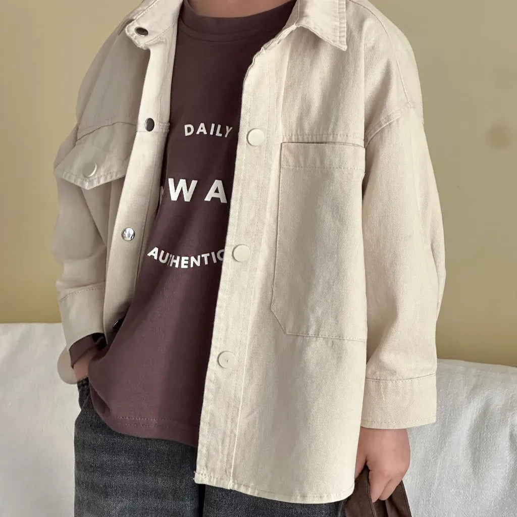 長袖シャツ・ブラウス ビッグポケットワーク長袖シャツジャケット【mh0011241】