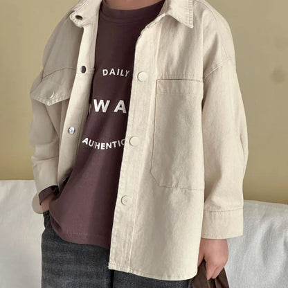 長袖シャツ・ブラウス ビッグポケットワーク長袖シャツジャケット【mh0011241】