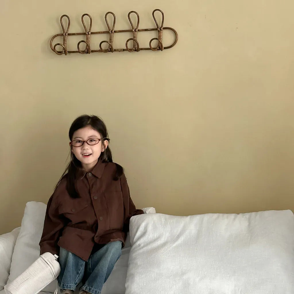 長袖シャツ・ブラウス ビッグポケットワーク長袖シャツジャケット【mh0011241】