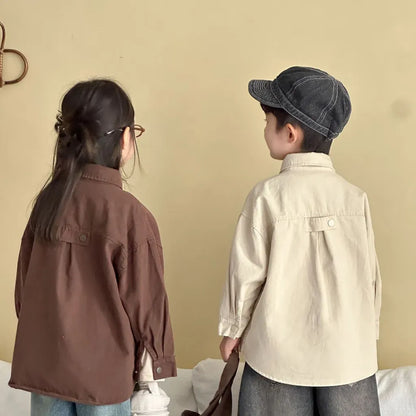 長袖シャツ・ブラウス ビッグポケットワーク長袖シャツジャケット【mh0011241】