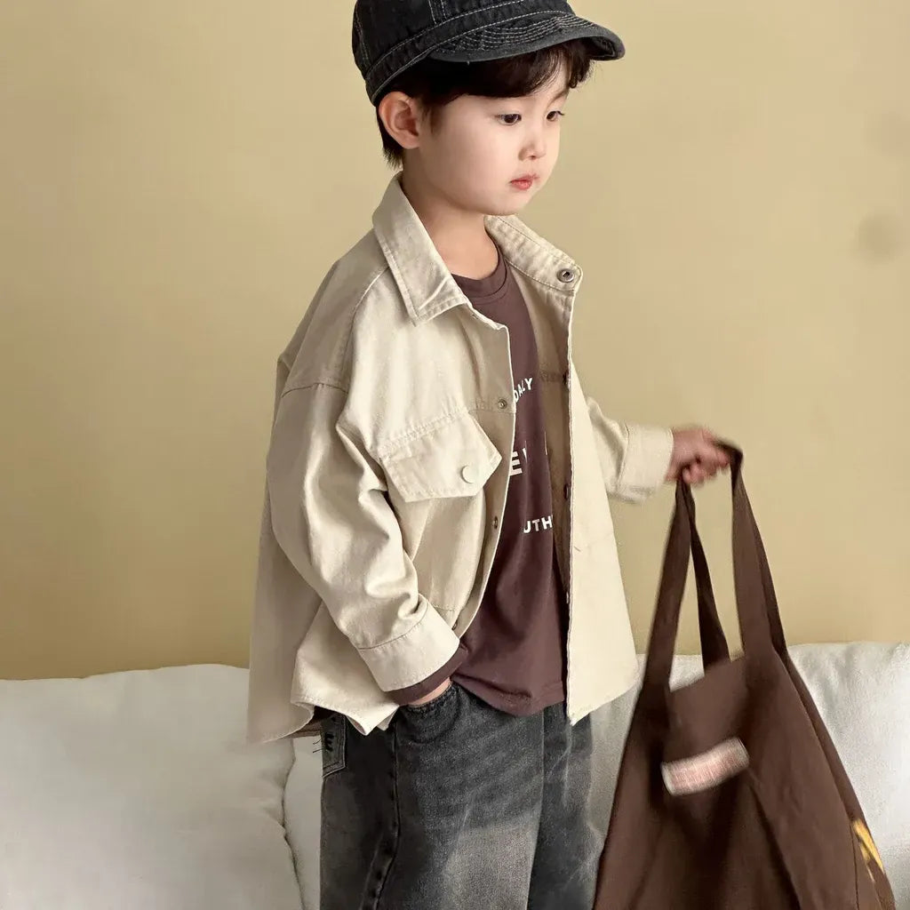 長袖シャツ・ブラウス ビッグポケットワーク長袖シャツジャケット【mh0011241】