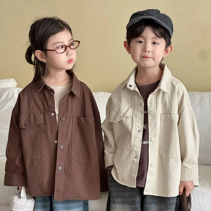 長袖シャツ・ブラウス ビッグポケットワーク長袖シャツジャケット【mh0011241】