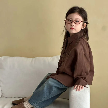 長袖シャツ・ブラウス ビッグポケットワーク長袖シャツジャケット【mh0011241】