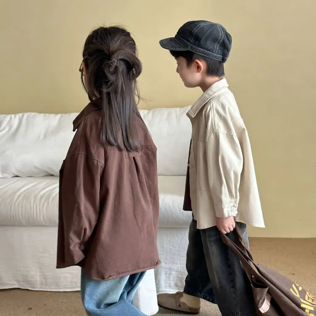 長袖シャツ・ブラウス ビッグポケットワーク長袖シャツジャケット【mh0011241】