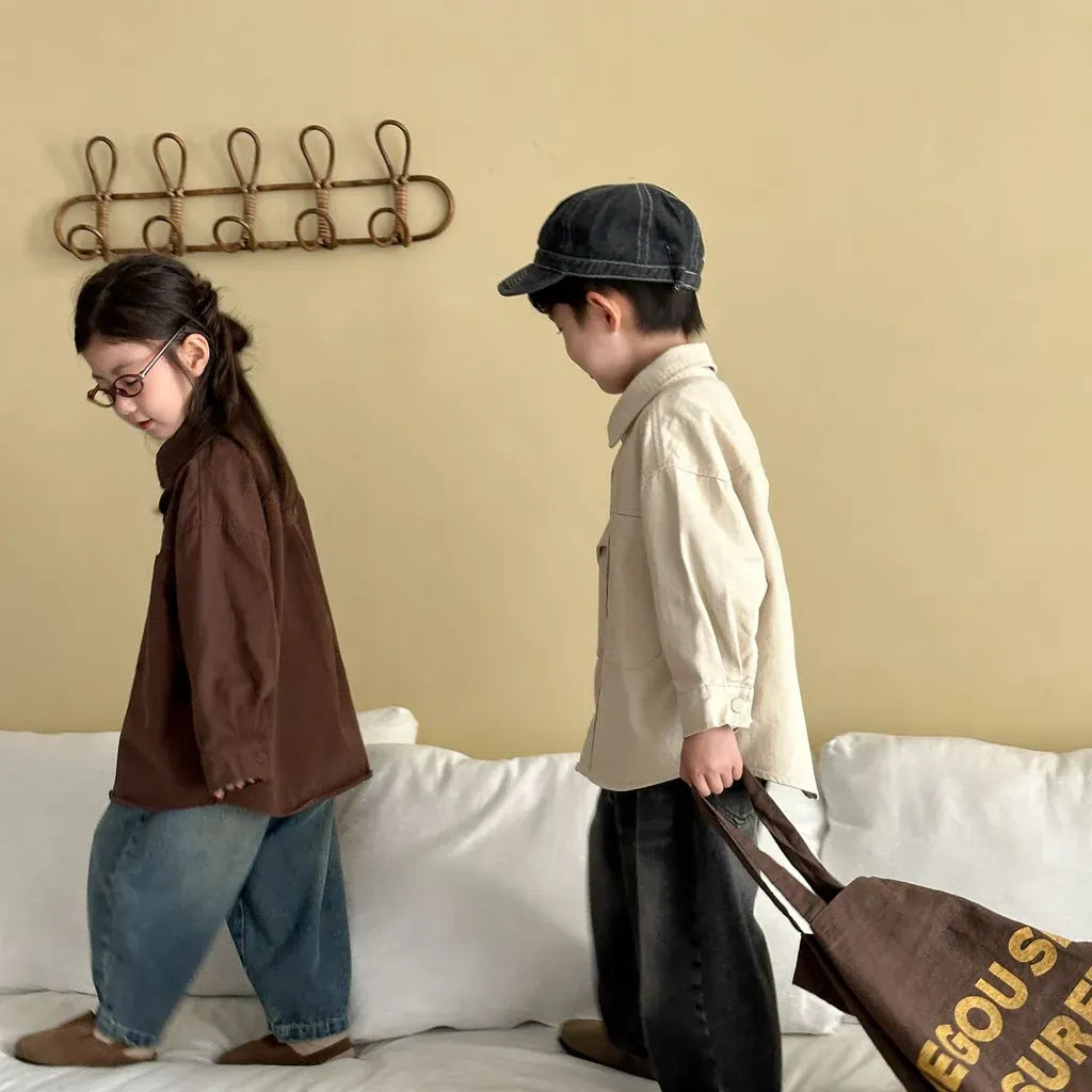 長袖シャツ・ブラウス ビッグポケットワーク長袖シャツジャケット【mh0011241】