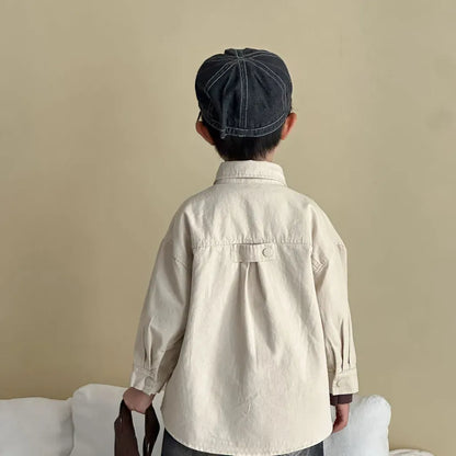 長袖シャツ・ブラウス ビッグポケットワーク長袖シャツジャケット【mh0011241】