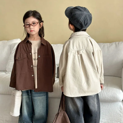 長袖シャツ・ブラウス ビッグポケットワーク長袖シャツジャケット【mh0011241】