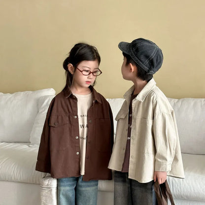 長袖シャツ・ブラウス ビッグポケットワーク長袖シャツジャケット【mh0011241】