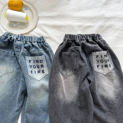 デニムパンツ バックロゴ刺繍バルーンデニムパンツ【mh0011248】