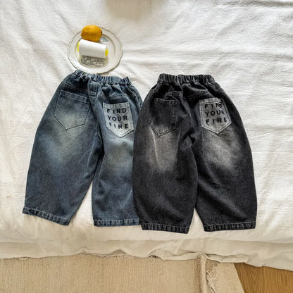 デニムパンツ バックロゴ刺繍バルーンデニムパンツ【mh0011248】