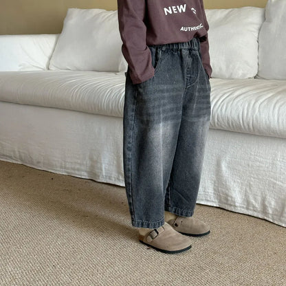 デニムパンツ バックロゴ刺繍バルーンデニムパンツ【mh0011248】