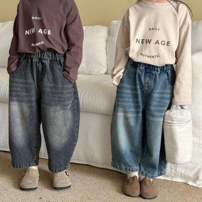 デニムパンツ バックロゴ刺繍バルーンデニムパンツ【mh0011248】