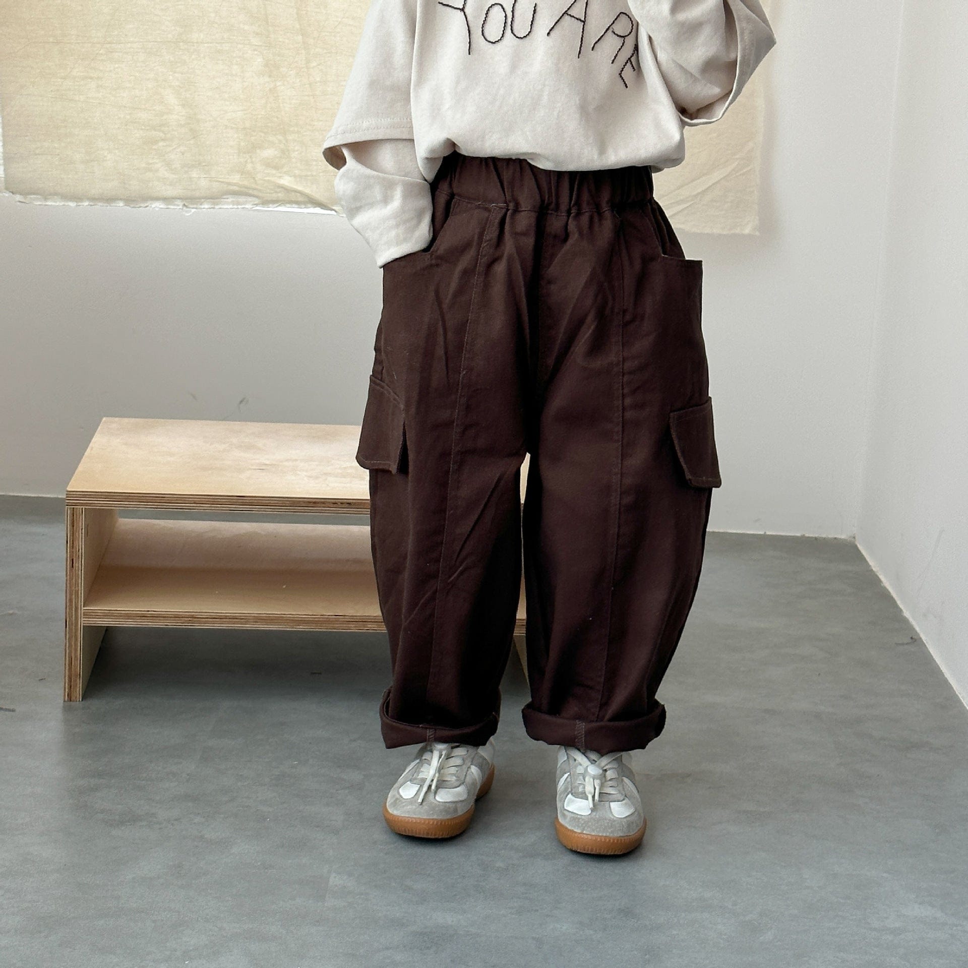 ロングパンツ・スウェットパンツ ワイドシルエットカーゴパンツ【mh0011250】