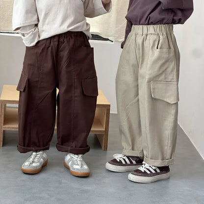 ロングパンツ・スウェットパンツ ワイドシルエットカーゴパンツ【mh0011250】