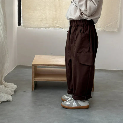 ロングパンツ・スウェットパンツ ワイドシルエットカーゴパンツ【mh0011250】