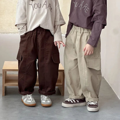 ロングパンツ・スウェットパンツ ワイドシルエットカーゴパンツ【mh0011250】