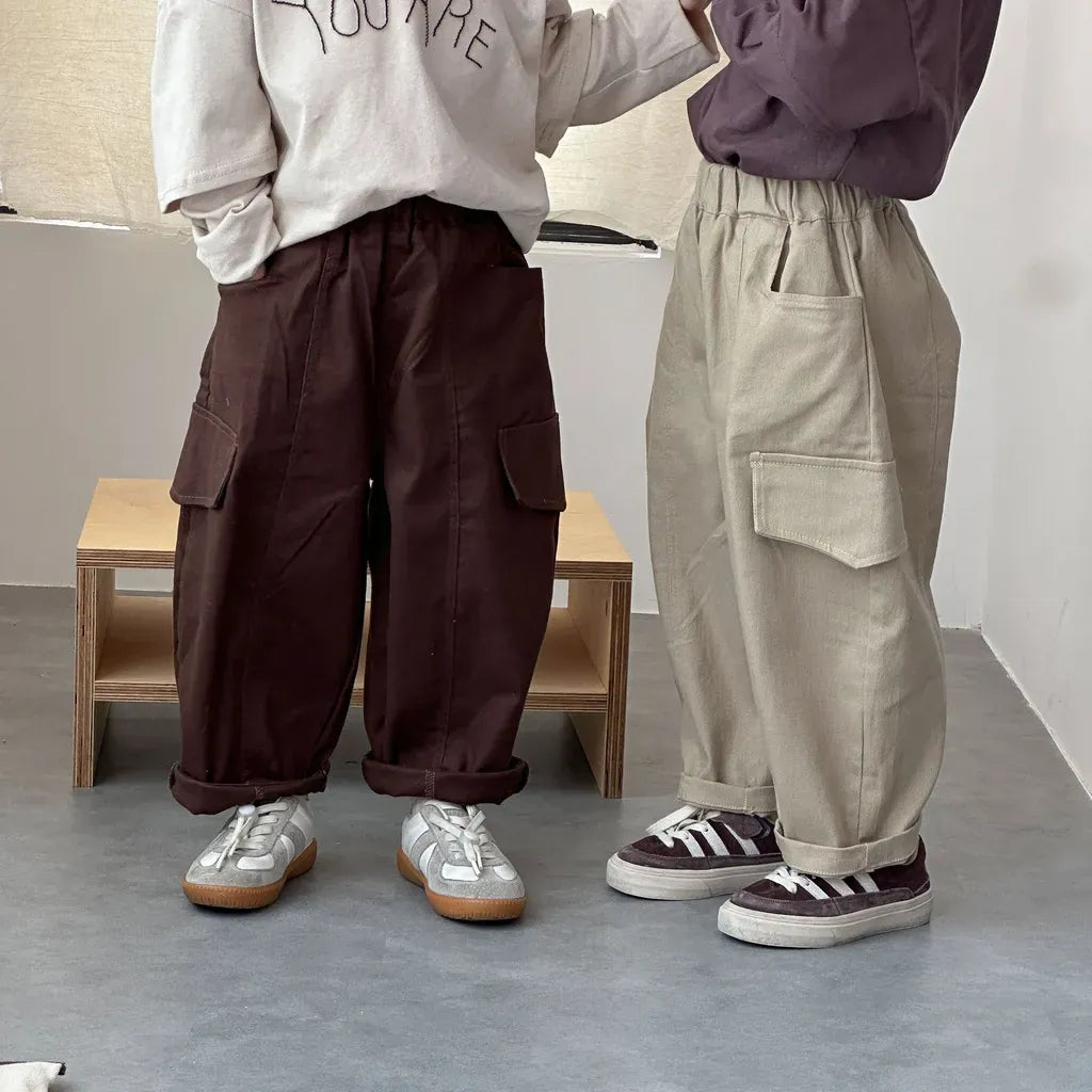 ロングパンツ・スウェットパンツ ワイドシルエットカーゴパンツ【mh0011250】