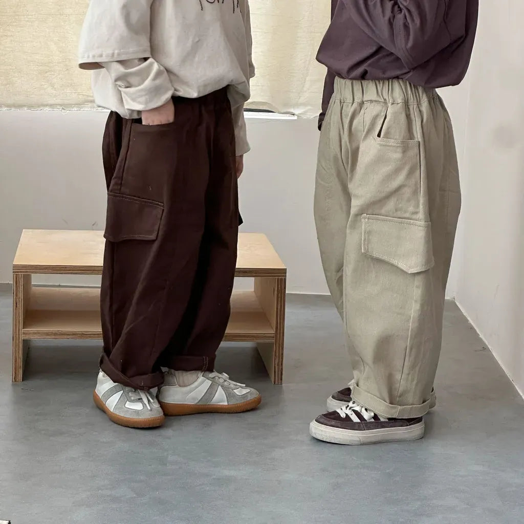 ロングパンツ・スウェットパンツ ワイドシルエットカーゴパンツ【mh0011250】