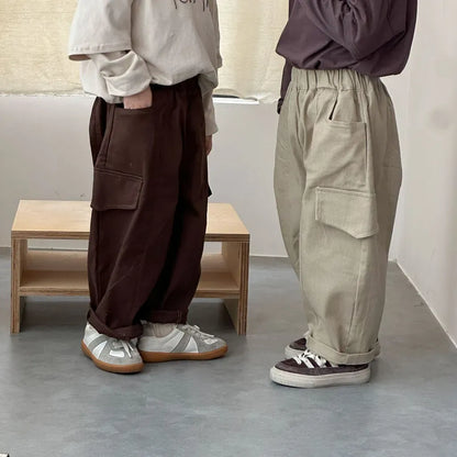 ロングパンツ・スウェットパンツ ワイドシルエットカーゴパンツ【mh0011250】