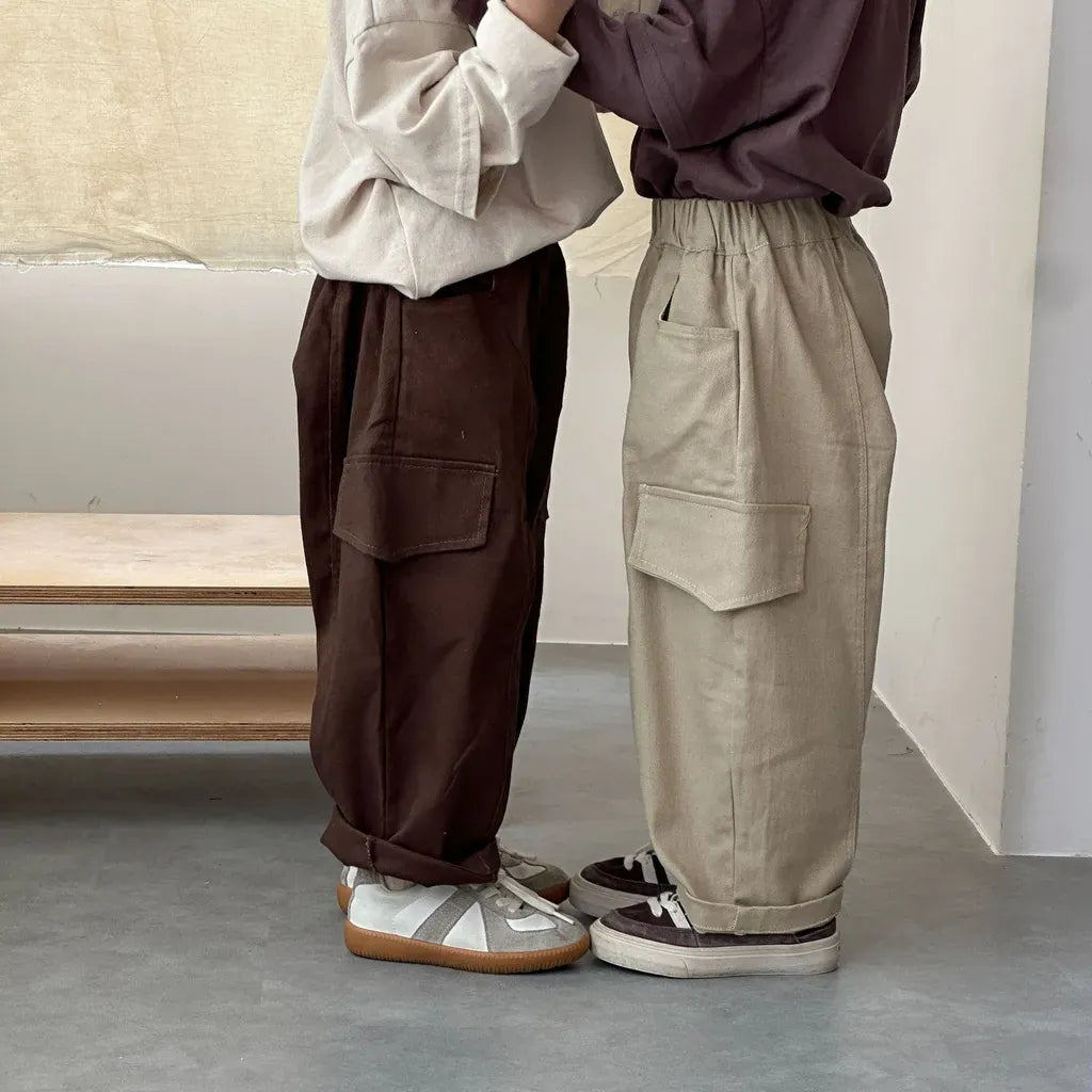 ロングパンツ・スウェットパンツ ワイドシルエットカーゴパンツ【mh0011250】