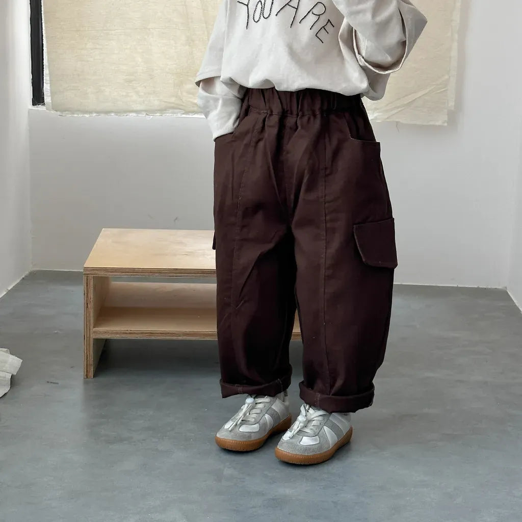 ロングパンツ・スウェットパンツ ワイドシルエットカーゴパンツ【mh0011250】