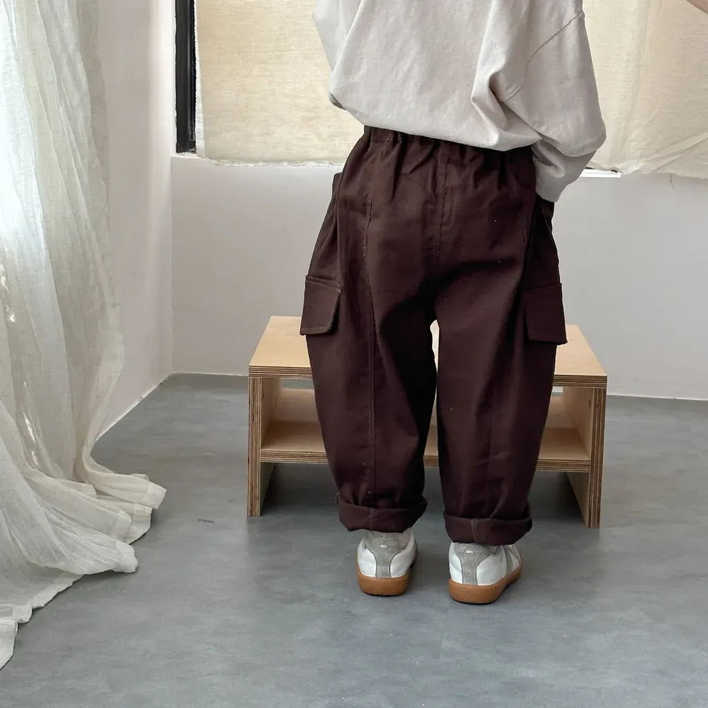 ロングパンツ・スウェットパンツ ワイドシルエットカーゴパンツ【mh0011250】