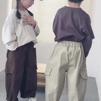 ロングパンツ・スウェットパンツ ワイドシルエットカーゴパンツ【mh0011250】