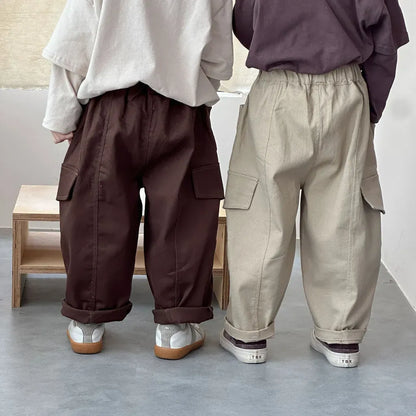 ロングパンツ・スウェットパンツ ワイドシルエットカーゴパンツ【mh0011250】