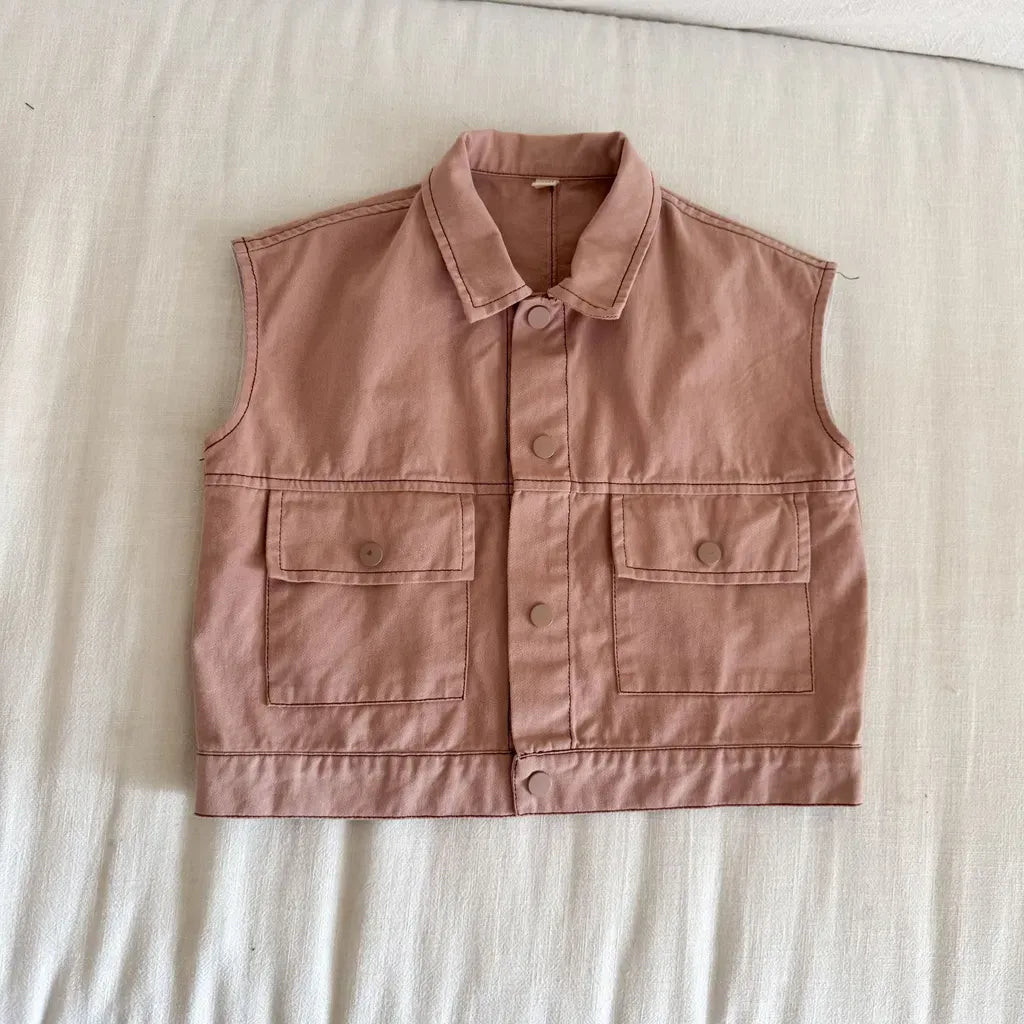 ベスト Pink / 80cm ビッグポケットワークベスト【mh0011233】
