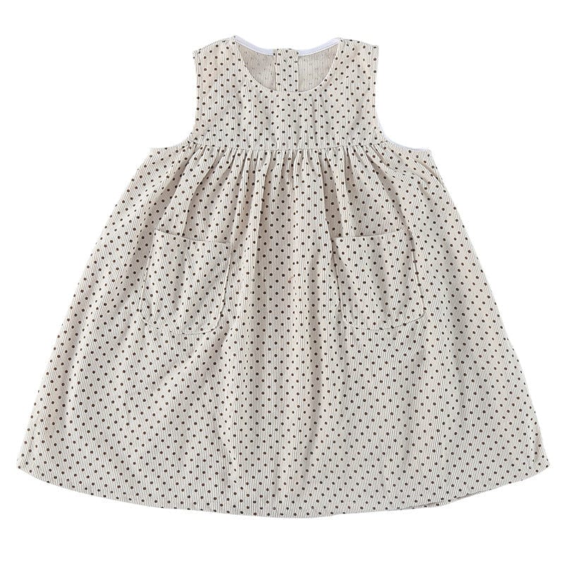 長袖セットアップ 水玉ドットノースリーブワンピース/ショルダーフリル長袖カットソーTシャツ【mh0010481】