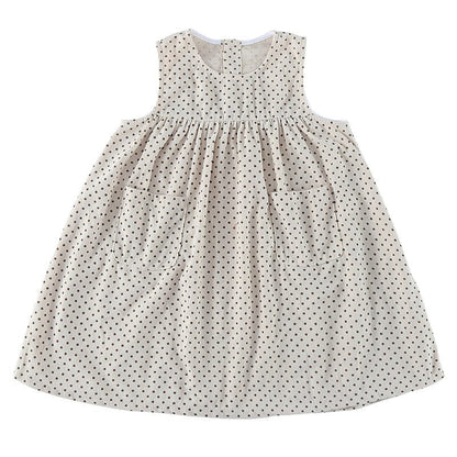 長袖セットアップ 水玉ドットノースリーブワンピース/ショルダーフリル長袖カットソーTシャツ【mh0010481】