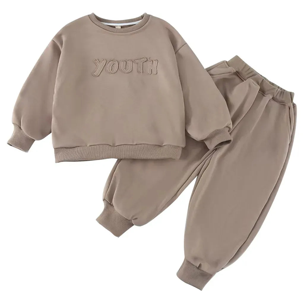 長袖セットアップ YOUTHロゴ刺繍スウェットセットアップ 2点セット【mh0011235】