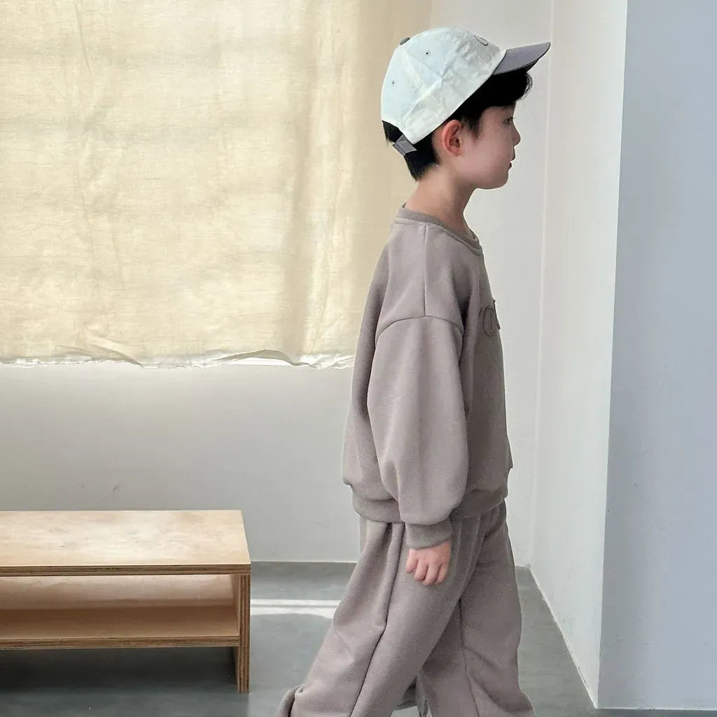 長袖セットアップ YOUTHロゴ刺繍スウェットセットアップ 2点セット【mh0011235】