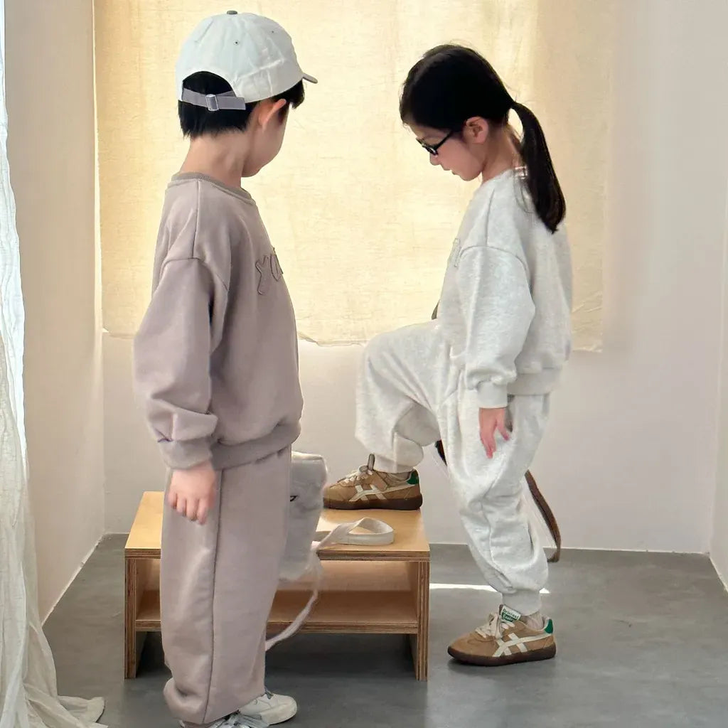 長袖セットアップ YOUTHロゴ刺繍スウェットセットアップ 2点セット【mh0011235】